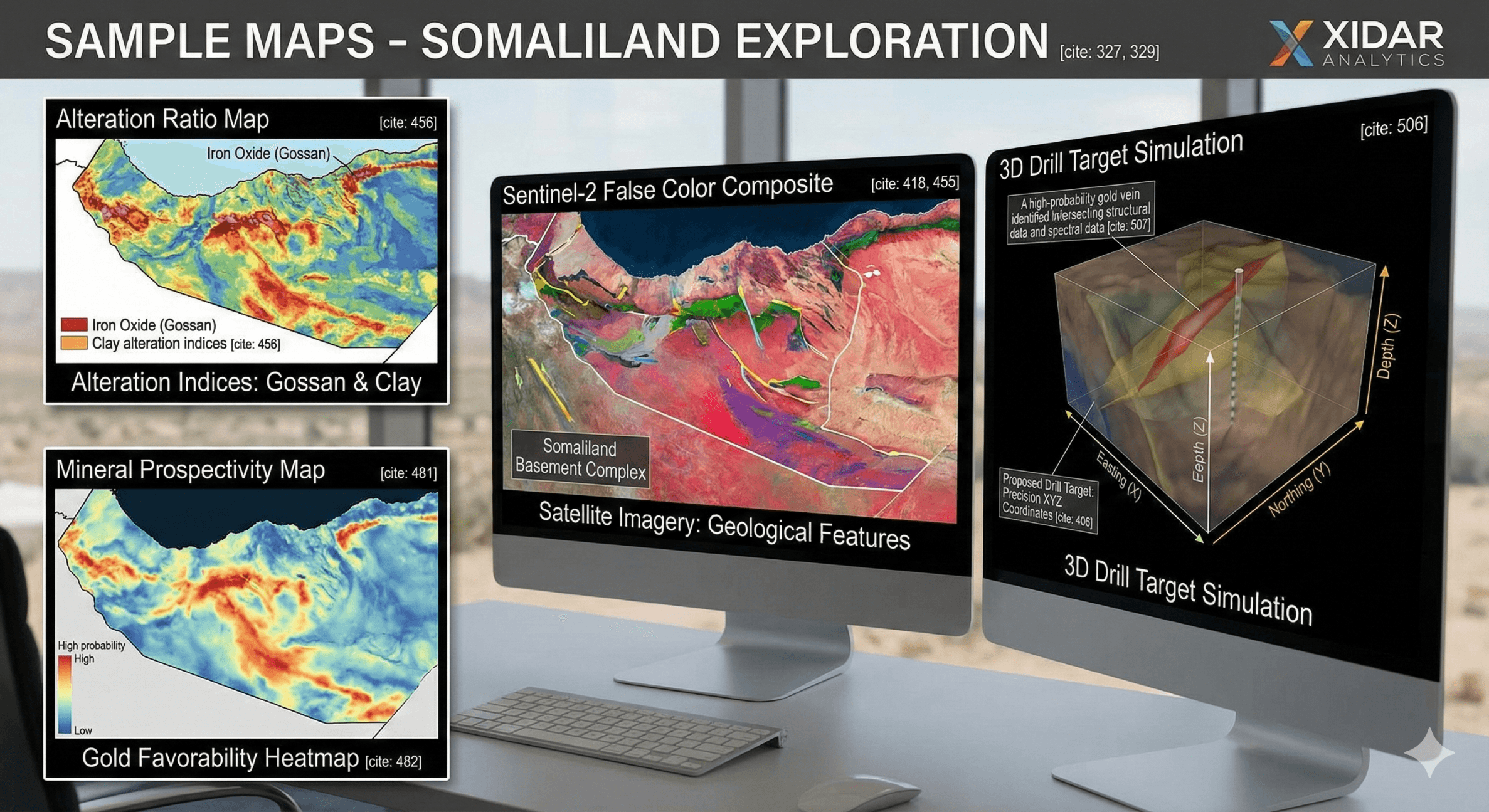 Sample maps and technical outputs